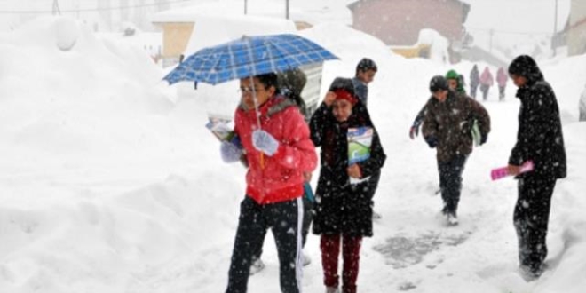 Konya’da eğitime kar tatili